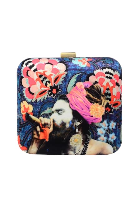 Puneet Gupta Floral Print Clutch 