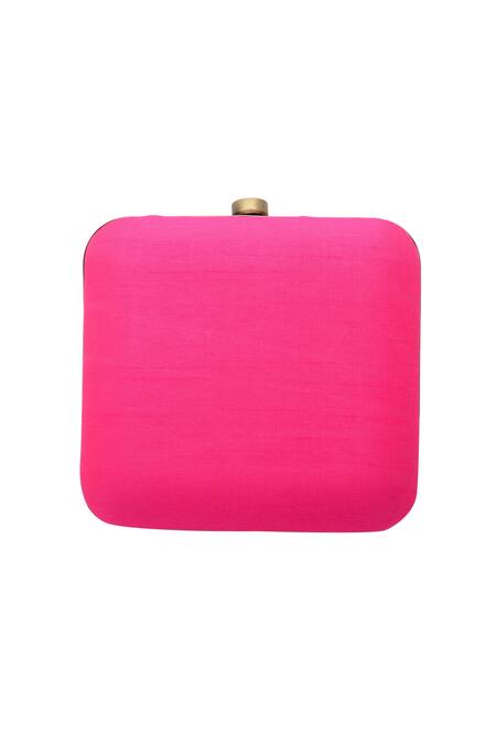 Puneet Gupta Pink Beads, Pearls, Embroidery Elephant Print And Clutch Online at Aza Fashions Puneet Gupta_Pink Beads, Pearls, Embroidery Elephant Print And Clutch _Online_at_Aza_Fashions