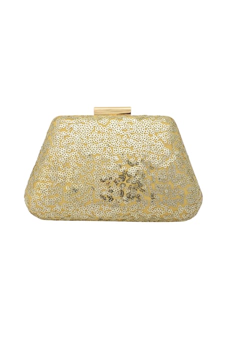 Puneet Gupta_White Beads Ivory Digital Printed Clutch _Online_at_Aza_Fashions
