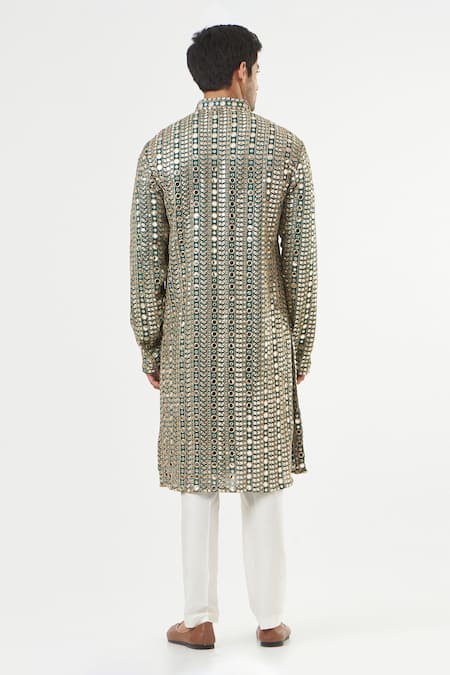 Kasbah Mirror Embroidered Kurta Set 