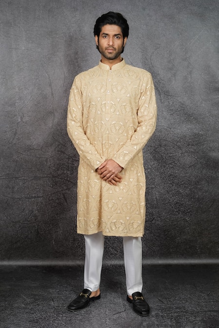Kasbah Chikankari Embroidered Kurta 