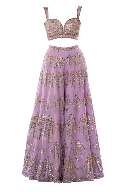 Shop Tamanna Punjabi Kapoor Purple Georgette Sweatheart Embellished Cape And Gharara Set Online at Aza Fashions Shop_Tamanna Punjabi Kapoor_Purple Georgette Sweatheart Embellished Cape And Gharara Set _Online_at_Aza_Fashions