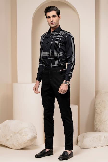 Abkasa Checkered Cotton Shirt 