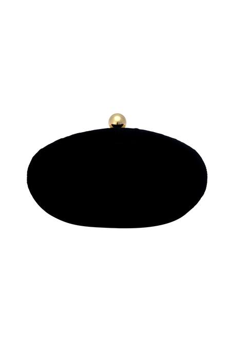 Puneet Gupta_Black Jewel Print Clutch _Online_at_Aza_Fashions