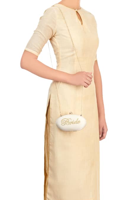 Puneet Gupta Zardozi Embroidered Clutch 