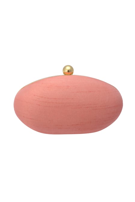 Puneet Gupta_Pink Embroidery, Sequins Bride Squad Embellished Clutch _Online_at_Aza_Fashions