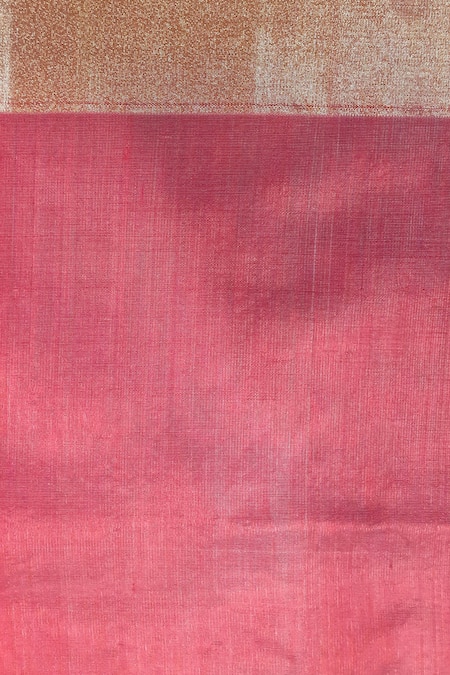 Priyanka Raajiv_Red Chanderi Silk Woven Buti Omya Saree _Online_at_Aza_Fashions