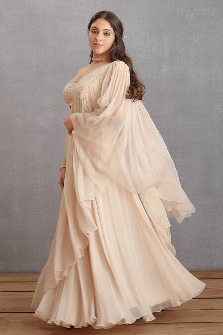 Torani Beige Geometric Motifs Kasturi Ikjot Saree Online at Aza Fashions Torani_Beige Geometric Motifs Kasturi Ikjot Saree _Online_at_Aza_Fashions