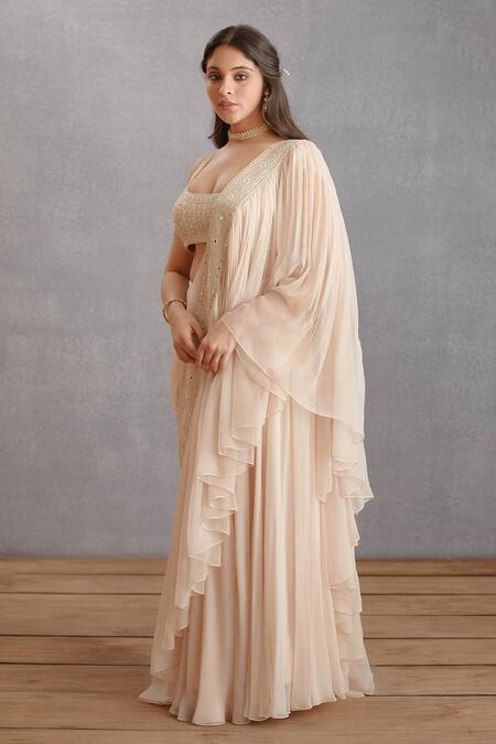 Buy Torani Beige Geometric Motifs Kasturi Ikjot Saree Online at Aza Fashions Buy_Torani_Beige Geometric Motifs Kasturi Ikjot Saree _Online_at_Aza_Fashions