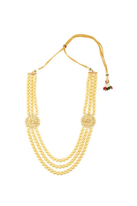 Just Shradhas Pearl Strand Necklace 