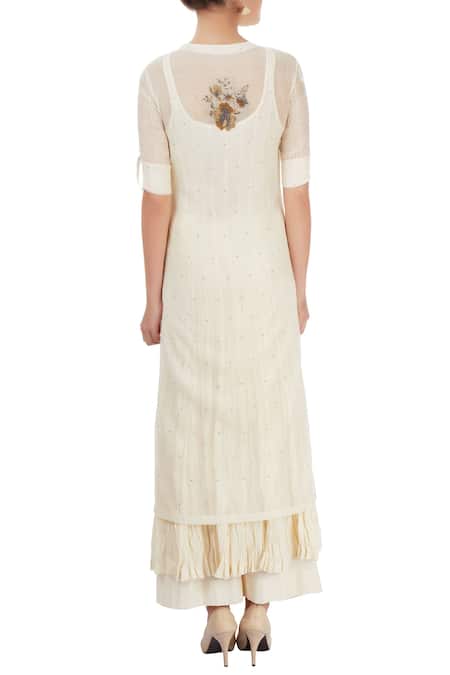 Shop Prama By Pratima Pandey White Embellished Kurta Set at Aza Fashions Shop_Prama By Pratima Pandey_White Embellished Kurta Set _at_Aza_Fashions