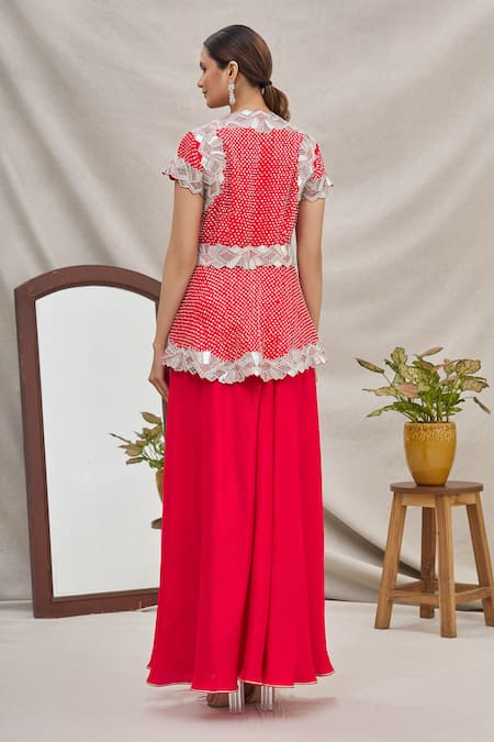 Ekta Singh  Silk Jacket & Pant Set 