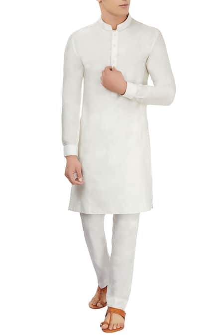 Unit By Rajat Suri White Button Down Kurta