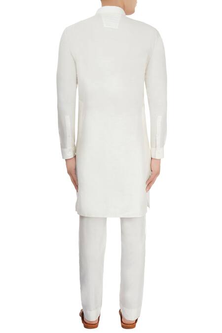 Shop Unit By Rajat Suri White Button Down Kurta at Aza Fashions Shop_Unit By Rajat Suri_White Button Down Kurta_at_Aza_Fashions