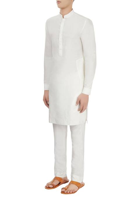 Buy Unit By Rajat Suri White Button Down Kurta Online at Aza Fashions Buy_Unit By Rajat Suri_White Button Down Kurta_Online_at_Aza_Fashions
