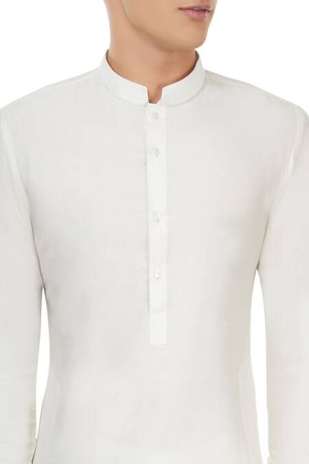 Unit By Rajat Suri White Button Down Kurta at Aza Fashions Unit By Rajat Suri_White Button Down Kurta_at_Aza_Fashions