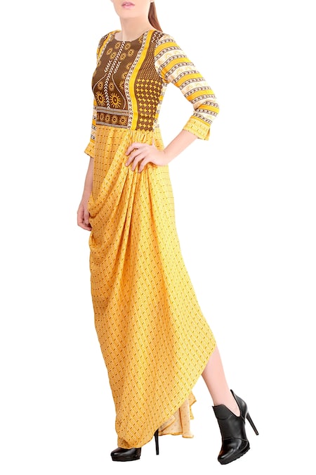 Ann Taylor - Sunny Day Yellow Floral Midi Dress – MADE by DWC