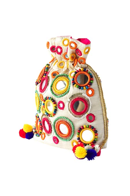 Adora By Ankita Polyester Embroidered Potli Bag 