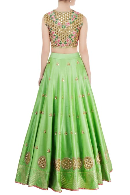 Neha Khullar Bead Embroidered Lehenga Set 