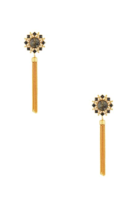 Kiara Earrings - Yellow – So Just Shop