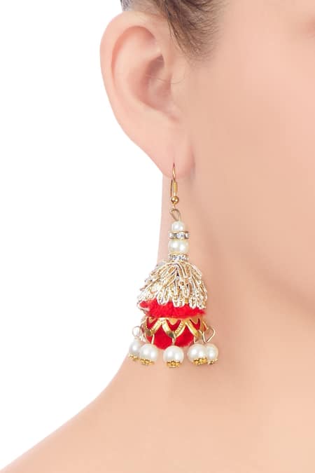 Multicolor PomPom Hoop Earring for Girls | FashionCrab.com