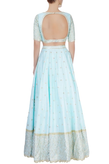 Priyanka Jain Powder blue lehenga set 