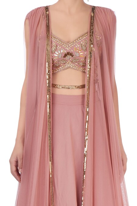 Buy Onion Pink Lehenga Set By Esha Koul At Aza Fashions inr