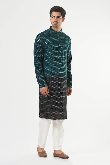 Kasbah Chikankari Shaded Kurta Set 