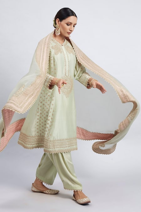 Sheetal Batra Naazira Chanderi Kurta Set 