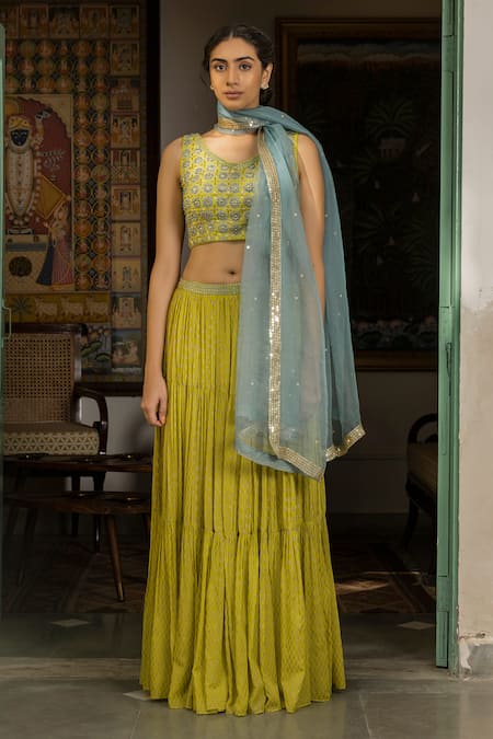 Surbhi Gupta Printed Lehenga Set 