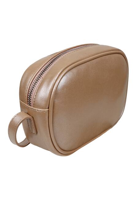 Buy_The House Of Ganges_Peach The Larson Crossbody_Online_at_Aza_Fashions