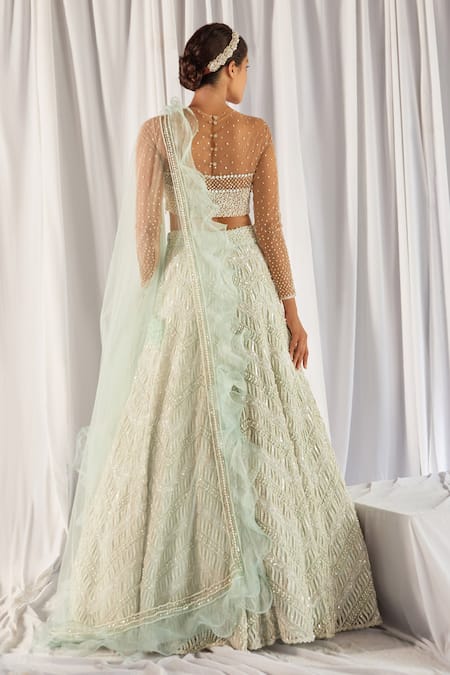 Cherie D Embroidered Bridal Lehenga Set 