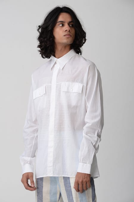 Rajesh Pratap Singh Printed Cotton Shirt 