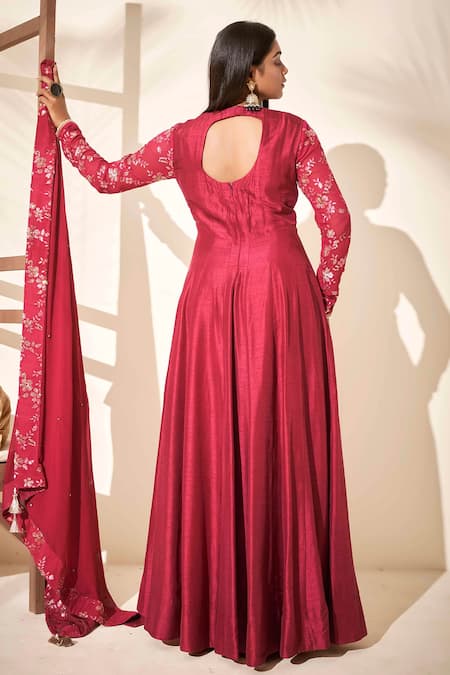 Suruchi Parakh Embroidered Anarkali with Dupatta 