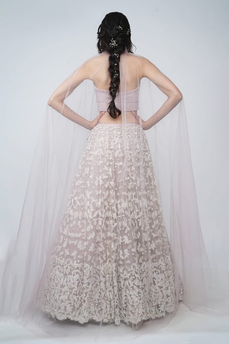 Geisha Designs Genevieve Cape & Lehenga Set 