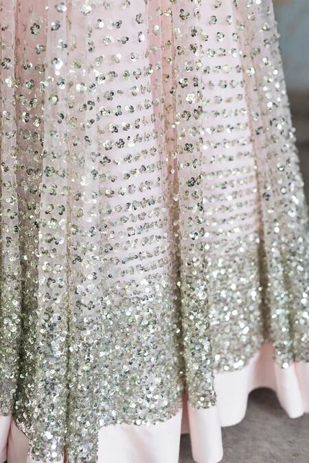 Prathyusha Garimella Blush Pink Embellished Glitter Lehenga Set Online at Aza Fashions Prathyusha Garimella_Blush Pink Embellished Glitter Lehenga Set_Online_at_Aza_Fashions