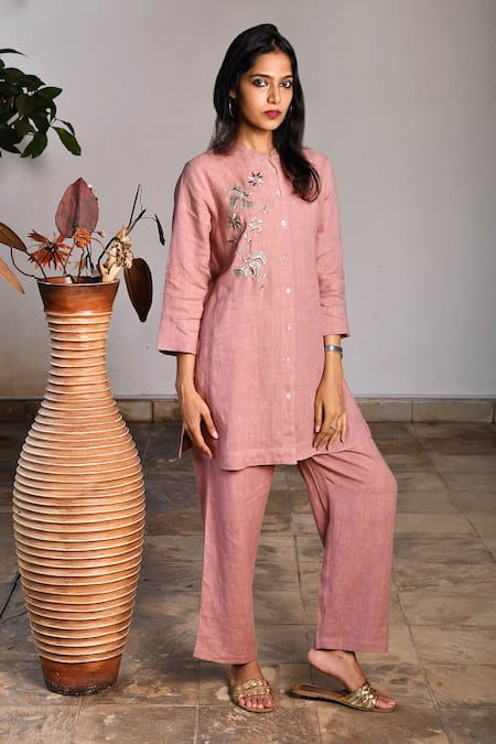 Linen Bloom Linen Embroidered Tunic 