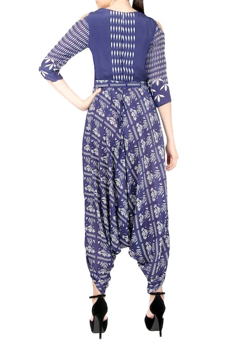 Soup By Sougat Paul Cold Shoulder Dhoti Jumpsuit 