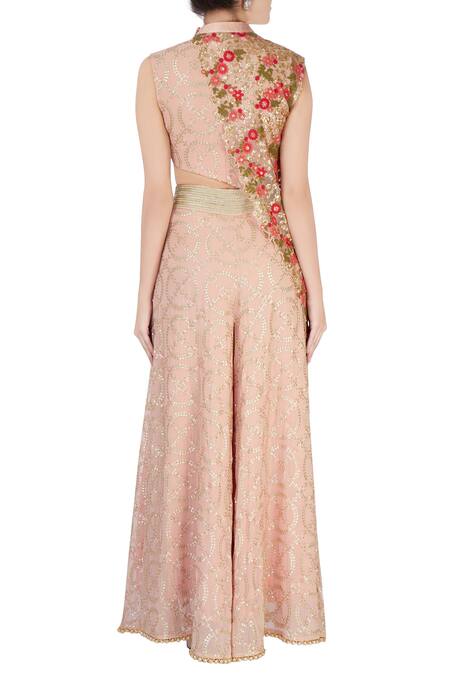 Ayesha Aejaz Embellished Overlay Jumpsuit  