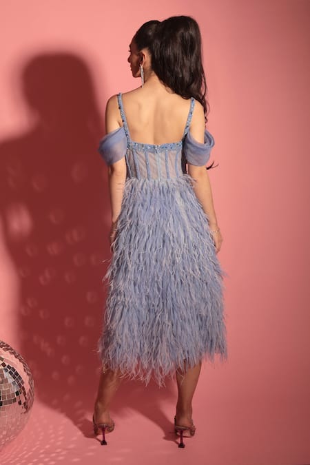 Geisha Designs Chrishell Feather Dress 