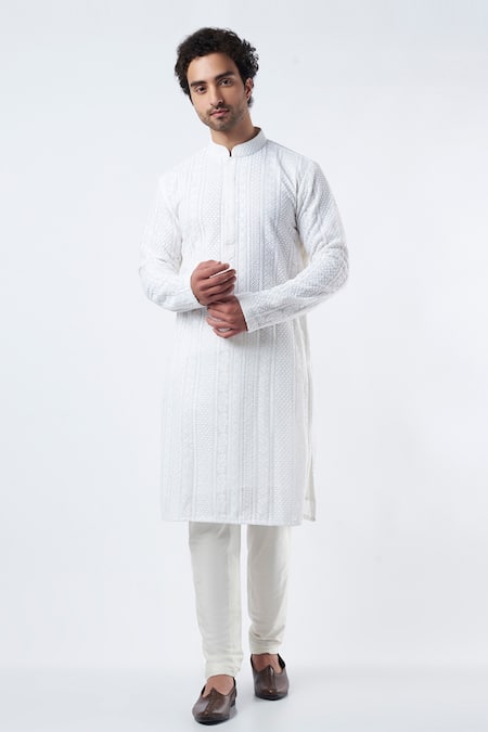 Kasbah Chikankari Embroidered Kurta Set 