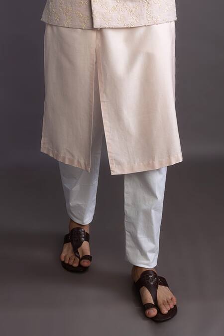 Gram Of Ink_Pink Bundi - Tgn Silk Embroidery Thread Floral Set_at_Aza_Fashions