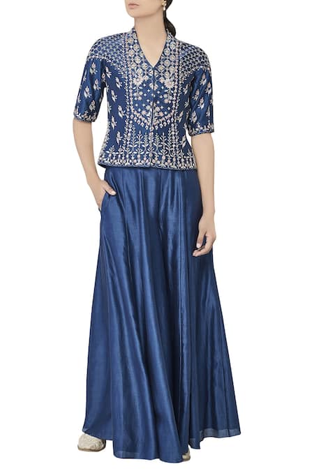 Anita Dongre Blue Gota Patti And Sequin Work Bandi