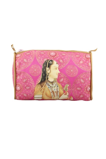 Puneet Gupta Indian Heritage & Queen Print Travel Pouch 