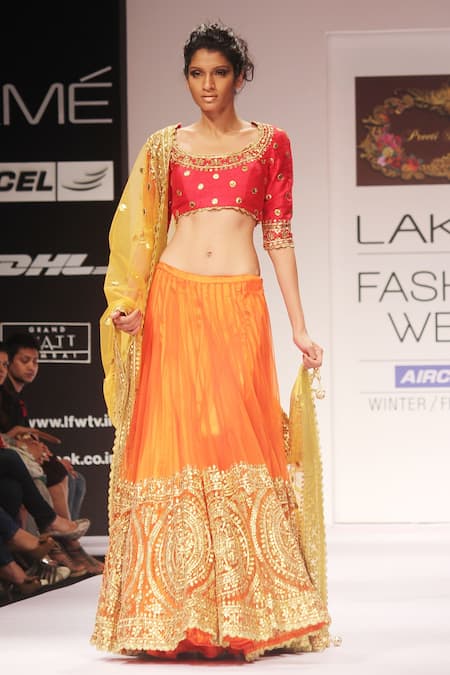 Preeti S Kapoor Embroidered Lehenga Set 