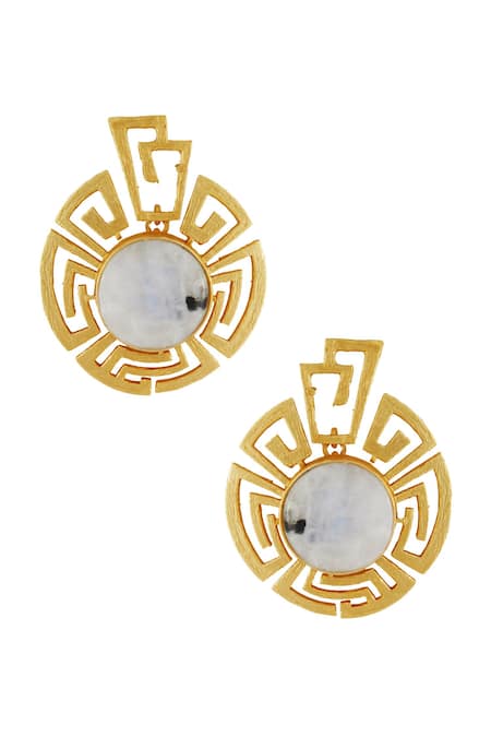 Masaya Jewellery Circular Shaped Earrings 