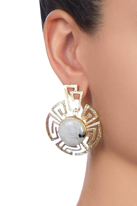 Masaya Jewellery Circular Shaped Earrings 