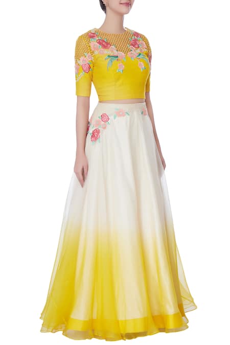 Yellow Lehenga - Buy Vibrant Yellow Colour Lehengas Online – Koskii