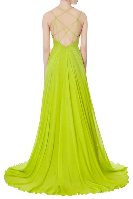 Saisha Shinde Halter Slit Gown 