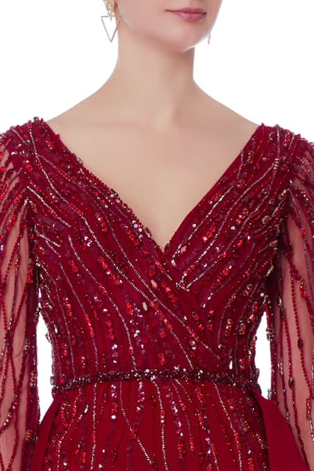 Red Glitter Dress